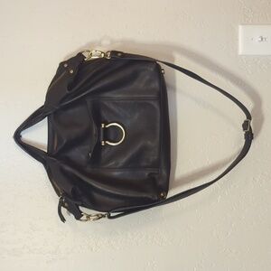 SAPAHN Linda Jean black leather bag